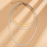 Celine – Flat Layered Clavicle Necklace