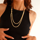 Celine – Flat Layered Clavicle Necklace